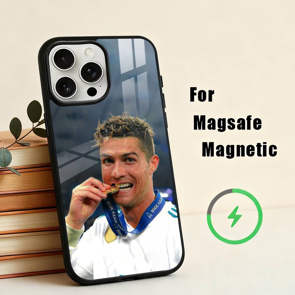 Чехол для телефона C-Cristiano-O R-Ronaldo-O Для iPhone17,16,15,14,13,12,11 Plus, Для чехла с магнитной беспроводной зарядкой