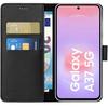 Coque pour Samsung Galaxy A37 5G - Portefeuille Noir Rabat Clapet Aimanté Rangement Cartes Phonillico®