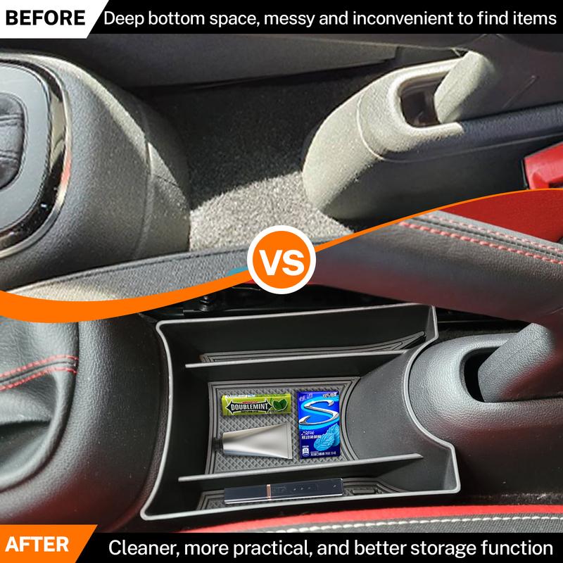 For VW UP GTI e-UP Seat Mii Skoda Citigo 2013- Center Console Armrest Box Storage Organizer Tray with Improved Design
