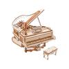 ROKR 3D Puzzle Piano Mechanical Music Box Automatic Play Batteries Required Wooden 3D Wooden Puzzle Craft Kit DIY Craft Assembly Model Movable Model