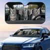 American Shorthair Driving Sun Visor Foldable Universal Car Windshield Sun Shade UV Protection Heat Insulation Foldable Cover
