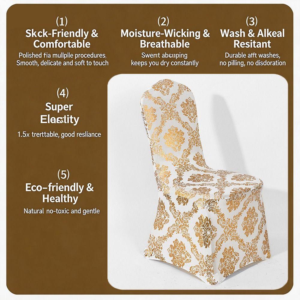 Removable Chair Covers Flower Print Elastic Chair Cover Decor Creative Decorative Slipcovers Hotel