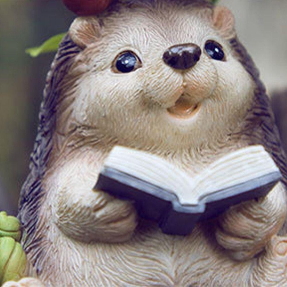 Vivid Rabbit Lawn Lamp Resin Animal Statue Light Garden Figurines Sculptures  Gift