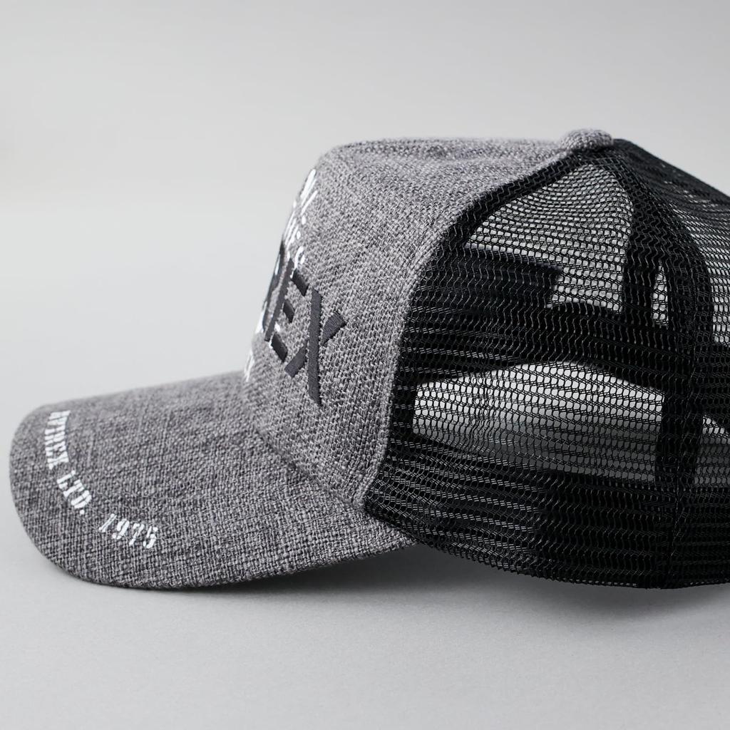 Avirex Standard Military Mesh Jute Deep American Casual Baseball Cap with JUTE Size F Cap, Denim, Men's, Black, Fit, Spring/Summer, Oversized, Logo,