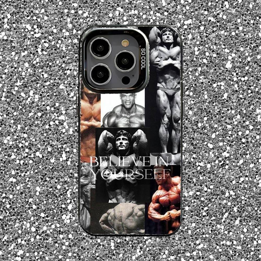Fitness Bodybuilding Gym Phone Case For iPhone 16,15,14,13,12,11,Pro,XS,Max,Plus,Mini,SE Black Candy Matte Shockproof Cover