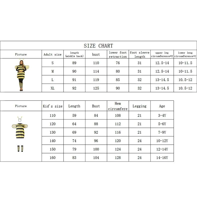 Детский и взрослый набор костюма пчелы - Милые наряды для косплея насекомого с крыльями и ободком с усиками для школьного спектакля, сценического выступления