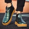 Модные удобные утолщенные зимние ботинки, зимние мужские теплые хлопковые ботинки, классические простые зимние ботинки для спорта и отдыха на открытом воздухе