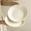 Кремовый Ветер Керамическая Тарелка Минималистичная Посуда Глубокая Тарелка Бытовая Круглая Тарелка Тарелка для Овощей Тарелка для Салата Западная Тарелка