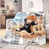 Haikyu Grand 2D Cartoon Flannel Blanket Beautiful Print Pattern for Bedrooms Sofas Beds Travel Picnic Blanket_LIAN