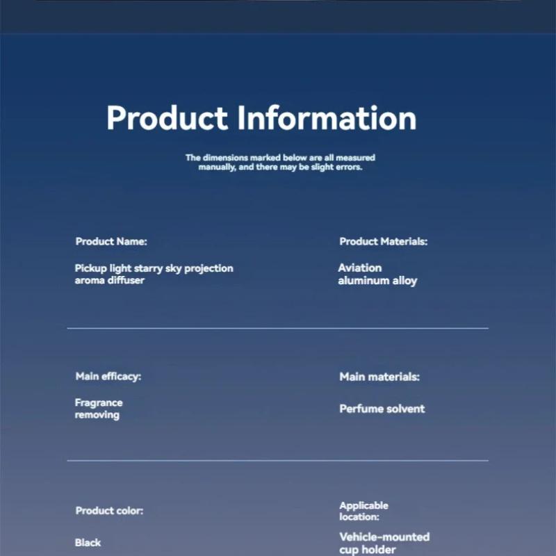 Умный автомобильный освежитель воздуха, перезаряжаемый ароматический диффузор, 5 уровней регулировки, умный, долговечный, легкий ароматизатор, премиум-увлажнитель воздуха со звездным небом
