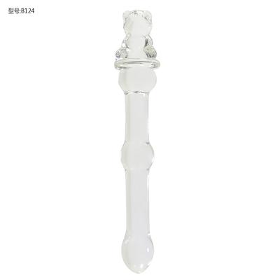 Анальные шарики G-Spot Анус Хризантема Кульминация Сексуальная Массажная палочка Кристалл Стекло Имитация Пениса Секс-инструмент Кульминация