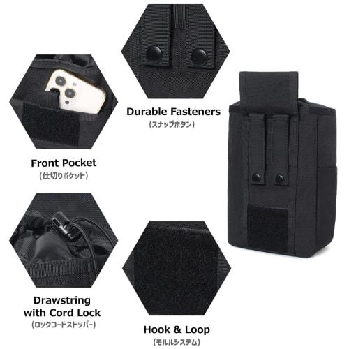 Azarxis Dump Pouch, Molle Pouch, Bag, Recovery Pouch, Airsoft Magazine Storage Utility Pouch, Molle System, Tactical Survival Equipment for Airsoft Pl