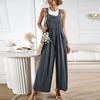 Diyun Oumei Women's Solid Color Wide-leg Jumpsuit 2023 Summer Collection