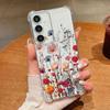 Чехол для телефона с узором из разноцветных цветов для Samsung Galaxy S26 S25 S24 S23 Ultra S22 Plus S21 S24 S25 FE Прозрачный Ударопрочный Мягкий Чехол