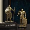 Орден рыцарей Креативные фигурки Статуэтка Украшение для стола Тяжеловооруженные рыцари Персонажи Полимерная скульптура Эстетический декор для комнаты