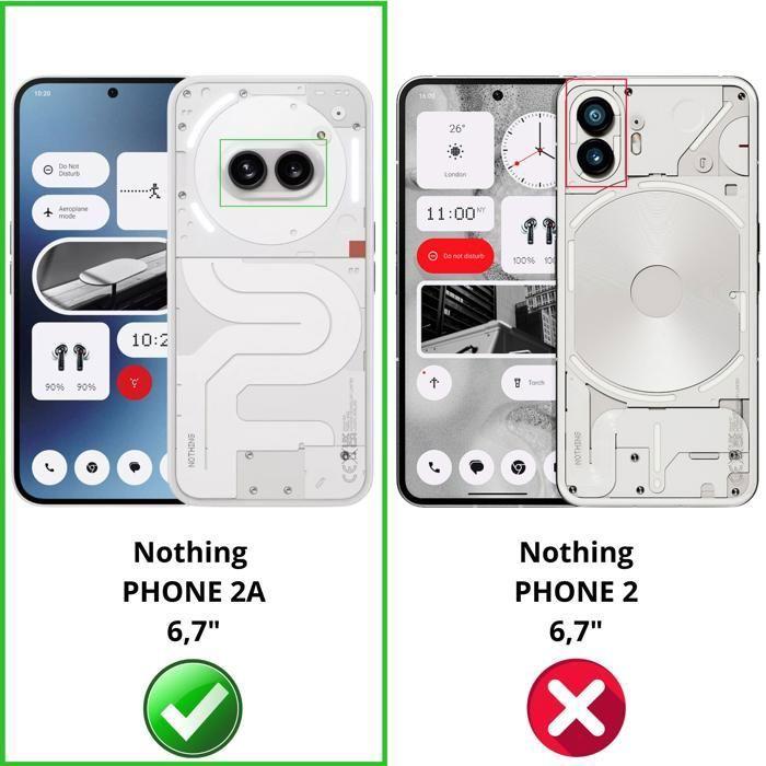 Verre Trempé pour Nothing Phone 2a [Pack 2] Film Vitre Protection Ecran Phonillico®
