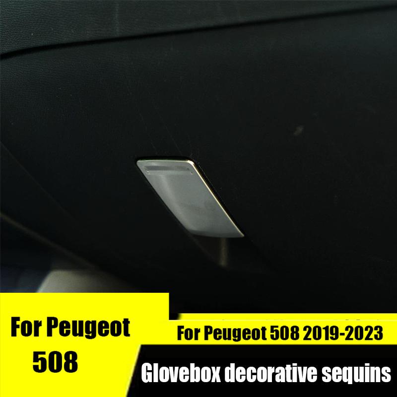 For Peugeot 508 Glovebox sequ Stainless steel interior decoration sequ