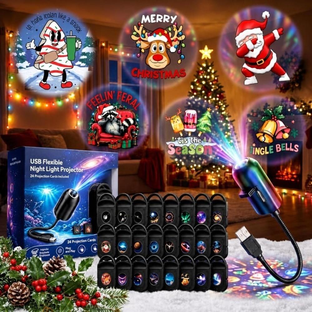 Multiple Scenes Festive Scene Projector HD Resolution Night Light Projector Christmas Decoration