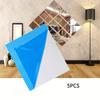 5pcs 3D Square Mirror Tile Wall Stickers, 5.8"x5.8", Self-Adhesive & Easy To Apply, Non-Glass Decorative Panels for Elegant Home Decor