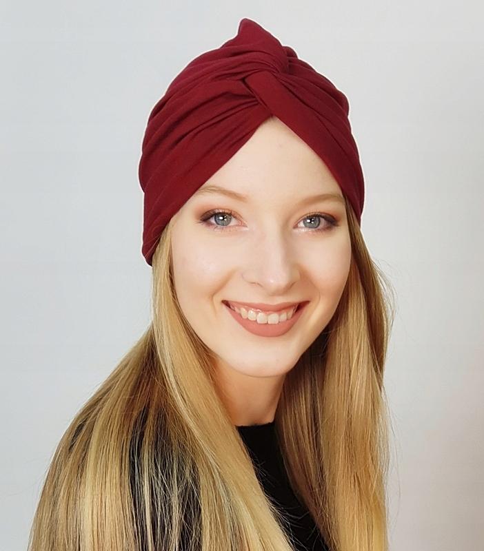 Turban Flora Bm-018 Ready-Made Headscarf Burgundy