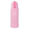 Pearl Metal Water Bottle, 600ml (0.6L), Direct Drink, Insulated, Sports Drink, Pink, with Pouch, Kids Charger, HC-120