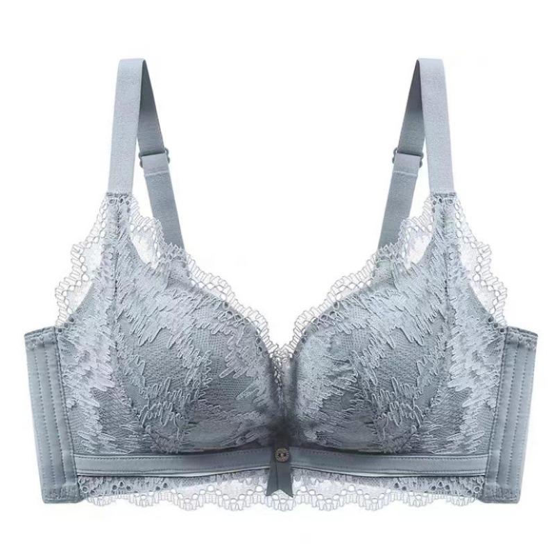 Дышащий бюстгальтер без стального кольца со сборками, нижнее белье, женский бюстгальтер с тонкими секциями