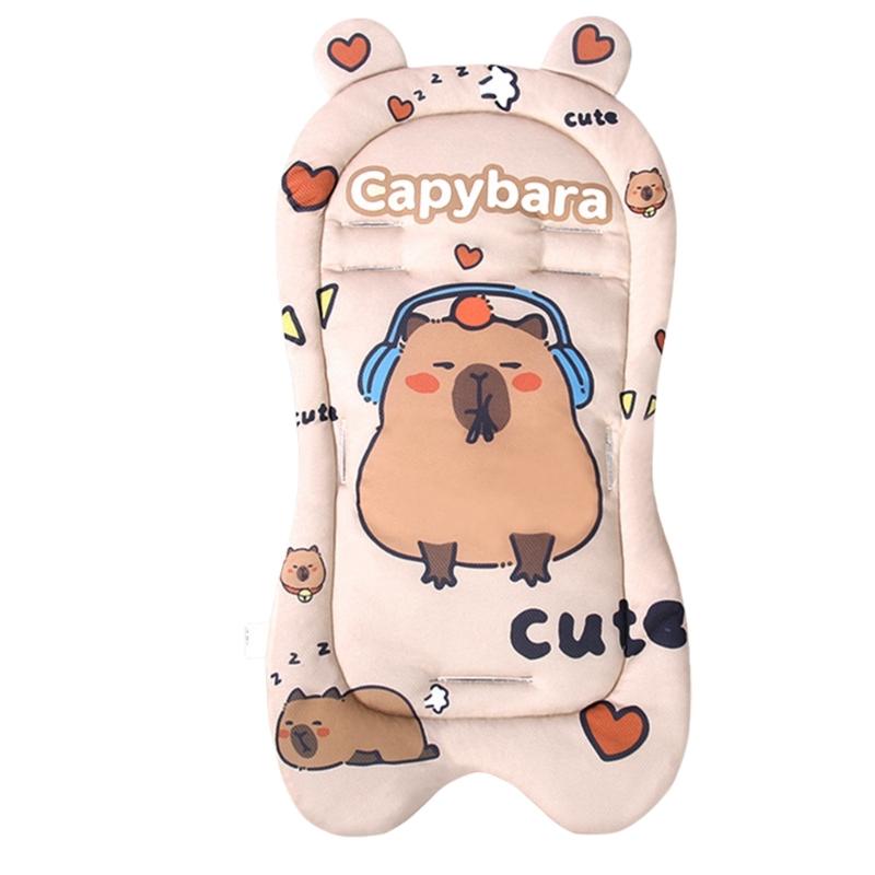 Вкладыш на сиденье детской коляски, мягкая дышащая ткань, подушка с мягким наполнителем, уникальный узор для различных моделей