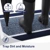 Olanly Durable Door Mat Family Anti-slip Carpet Floor Indoor Mat Absorbent Entrance Door Mats Dirt Resistant Easy to Clean Rug