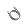 ADAM Elements iLinio C100 USB-C на USB-C 100 Вт Магнитный кабель для зарядки (Набор из 2 штук, серебристый), Гибкий спиральный кабель для быстрой зарядки и синхронизации данных