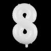 32-Inch US Number Birthday Party Balloons - Individual Aluminum Film