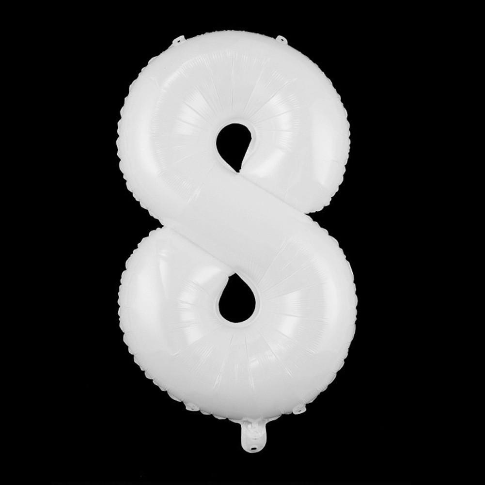 32-Inch US Number Birthday Party Balloons - Individual Aluminum Film