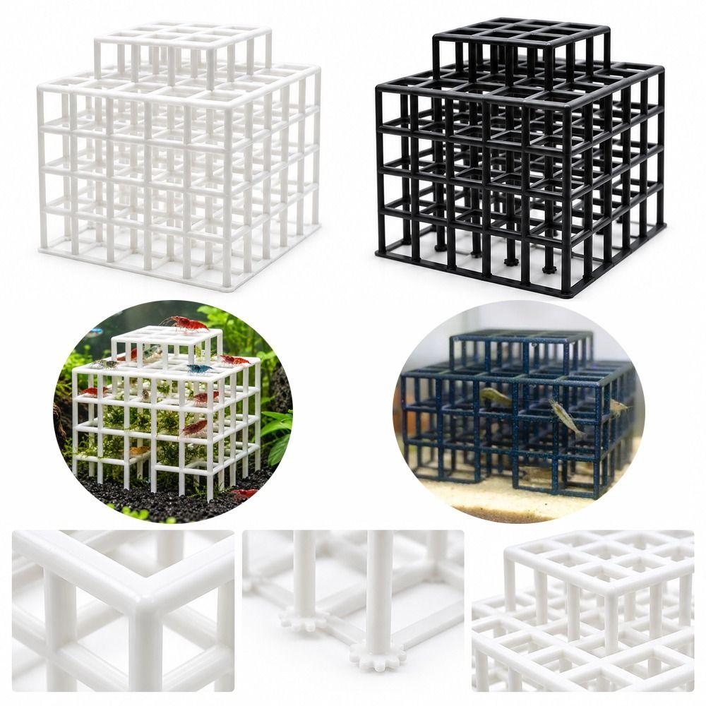 3D Printed Aquarium Cave Ornament Grid Multi-level Shrimp Hiding Place For Fish Tank Accessories