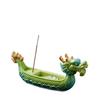 Wooden Dragon Boat Incense Burner Stand Chinese Tea Ceremony Decor Incense Stick Holder for Home OfficeMeditationGift forFriends