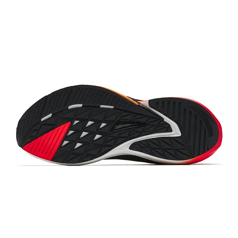 Anta Rocket 7 Comfortable Lightweight Durable Professional Fabric Rubber Low-Top Running Shoes Men Sneaker Basic-Black Flame-Orange-Red 112545581-16