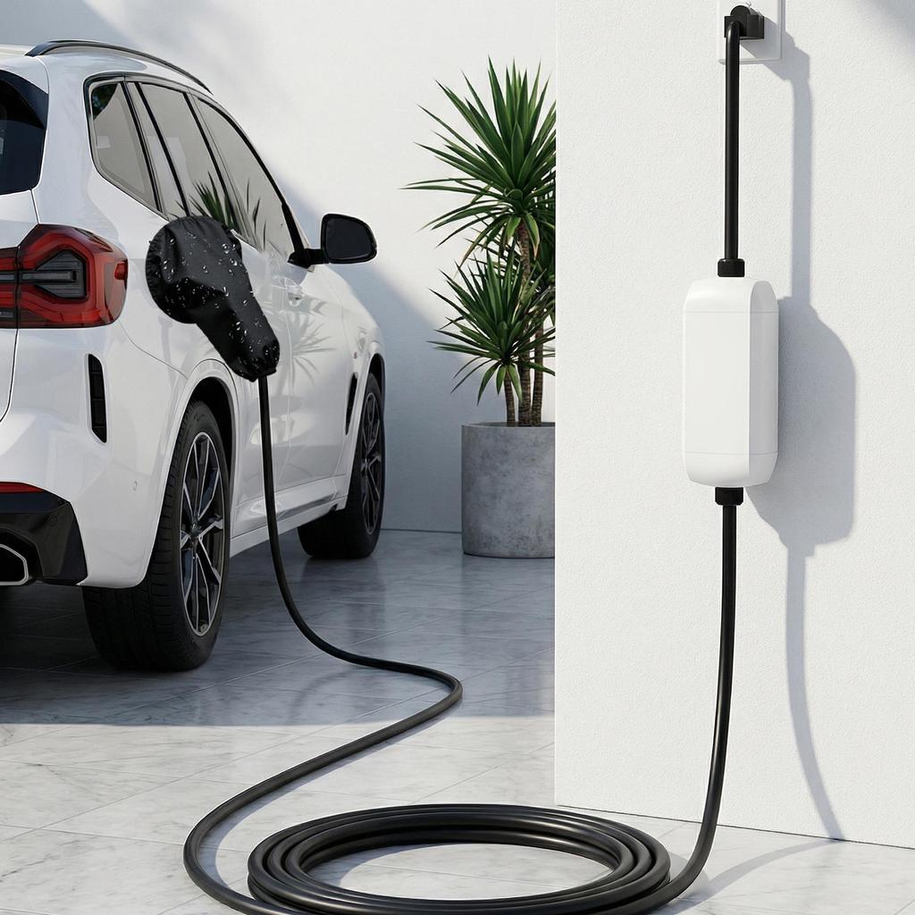 Магнитная Водонепроницаемая Пылезащитная Крышка Порта Зарядки EV Автомобильное Зарядное Устройство Чехол от Дождя для Дорожного Путешествия Кемпинга На Улице Поездок на Работу Туризма