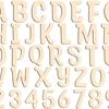 Unfinished Wooden Alphabet Letters and Numbers Focal Small Wood Letters for DIY Painting Arts Kids Spelling Learning