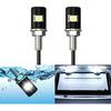 Pack Of 2 Number Plate Lights Number Plate Lamp With Screw Bolts 12V White Led Lamp Waterproof/Rainproof Black Aluminium Light Holder Legal For