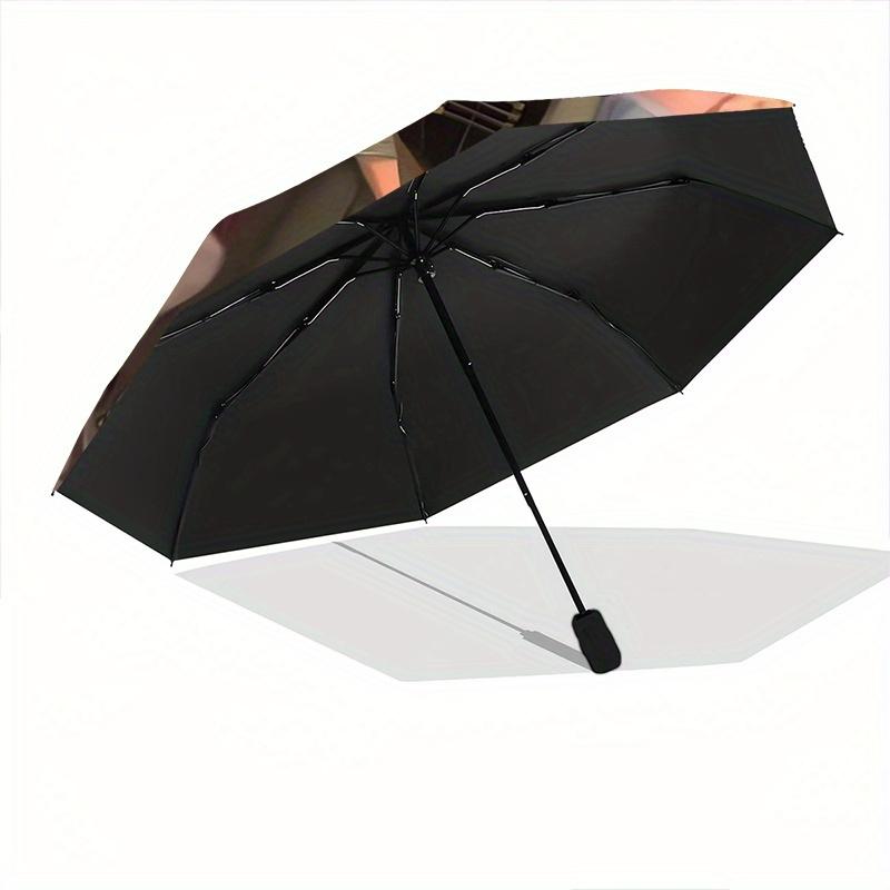 Frozen Fever Characters Automatic Opening and Closing Umbrella - Lightweight 3-Fold Design, Suitable for Fans, Travel, Daily Use - Official