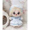 Niannyyhouse 10cm Plush Maid Dress, Cotton Doll Clothes, Dress-Up (Light Blue)