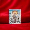 Даосская буддийская бессмертная позолоченная тханка на холсте: Кшитигарбха, Лао Цзюнь, Гуаньинь