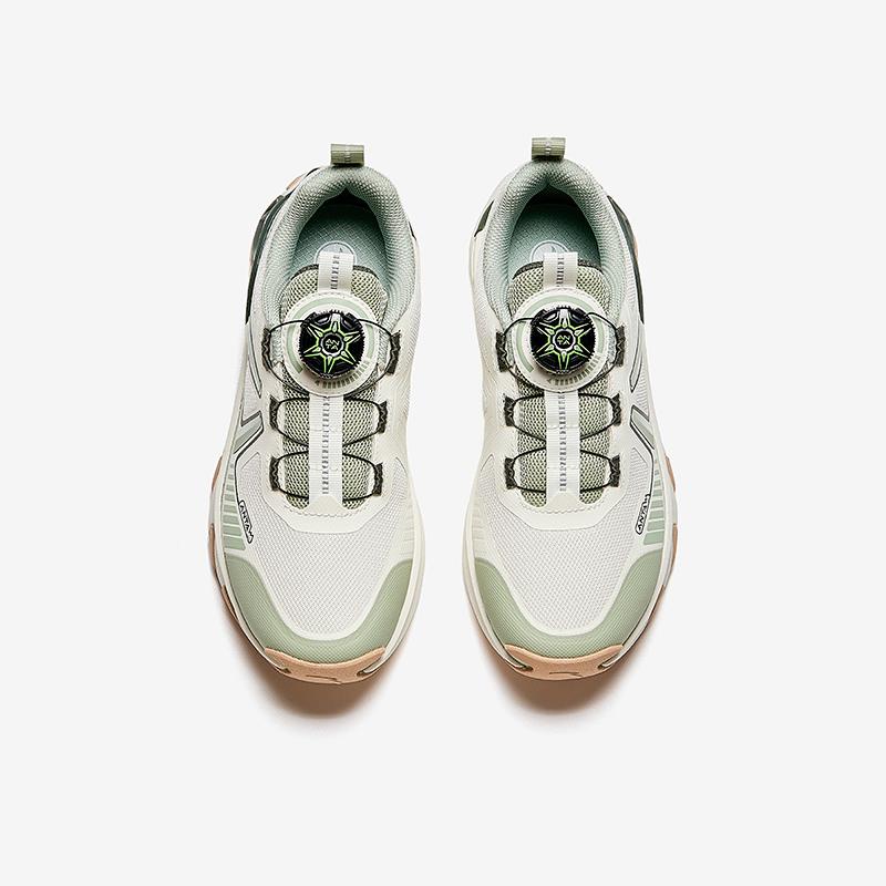 Anta Kids Pangolin Synthetic Leather Mesh Comfortable Versatile Physical Test Non-Slip Wear-Resistant Low-Top Running Shoes A22445521-1