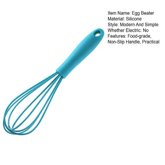 Силиконовый венчик для взбивания яиц, ручной венчик для яиц с нескользящей ручкой, ручные проволочные венчики с силиконовым покрытием для смешивания, приготовления пищи, перемешивания