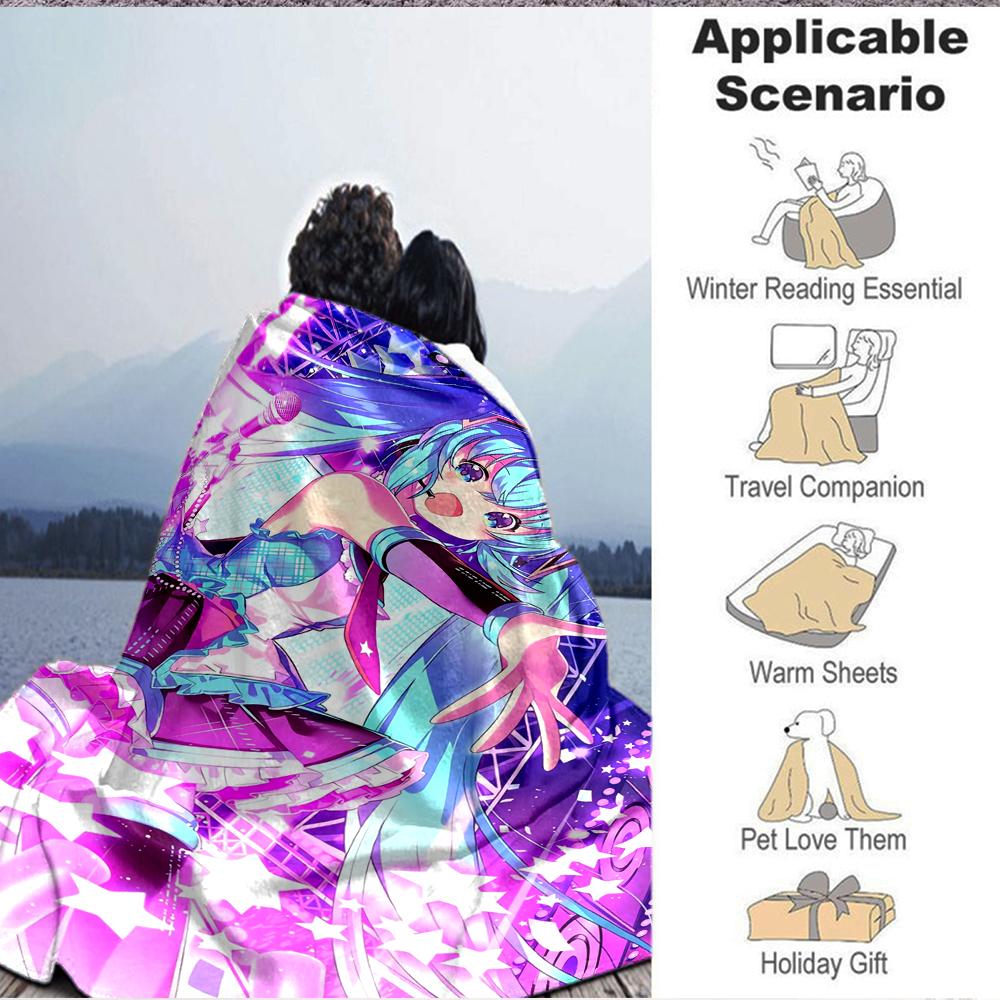 1Pc Ethereal Fantasy Journey Blanket Soft And Comfortable Casual Warm Camping Travel Christmas Halloween Xmas Gift M928416