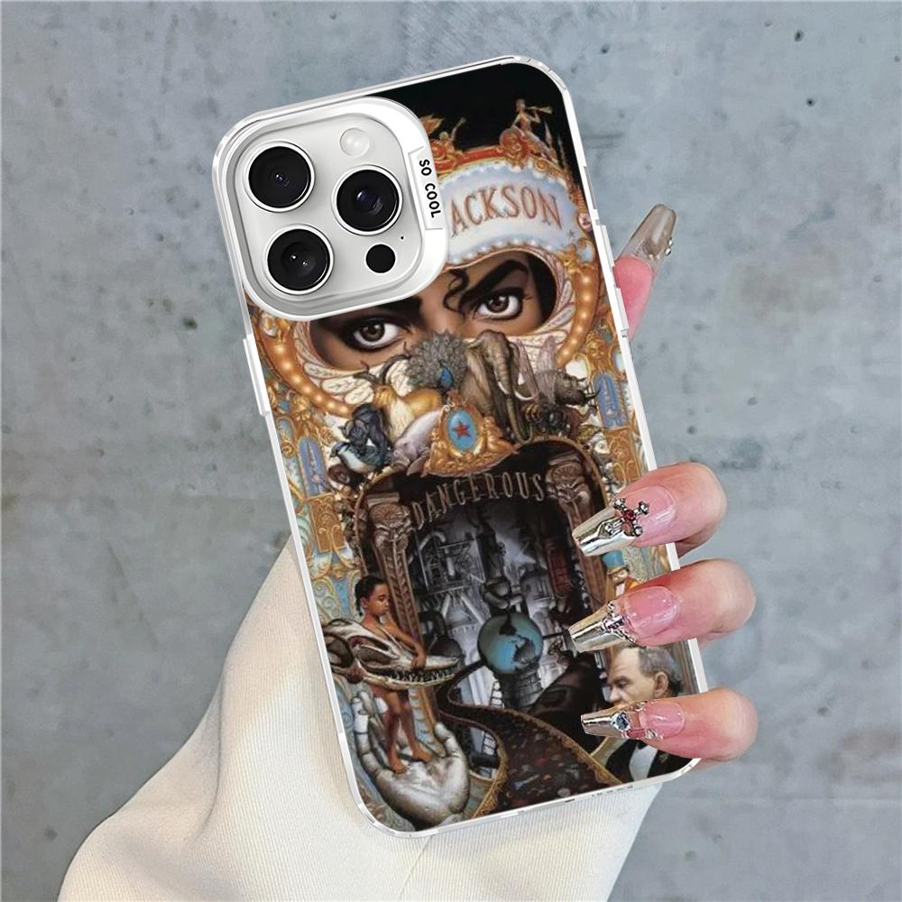 Чехол для телефона Майкл Джексон Горячий певец Для IPhone 16 15 14 13 12 11 Pro Max X XR XSMAX 8 7 Plus Матовый Ударопрочный Задняя крышка