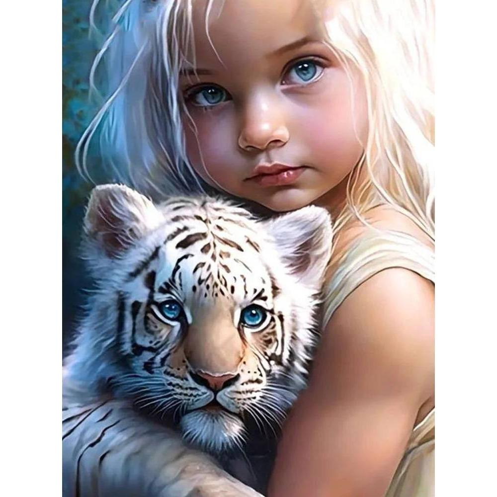 DIY полная круглая алмазная живопись вышивка крестиком 3D детское животное домашнее декоративное искусство луна алмазная живопись 5d алмазная живопись