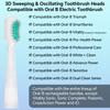 Сменные насадки для электрической зубной щетки Oral B с выметающими и пульсирующими движениями, 3D Motion