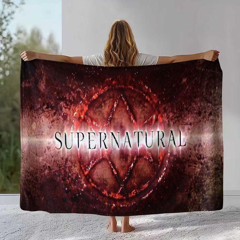 SPN Сверхъестественное Дин Сэм ТВ Фланелевое Одеяло, Ультра Мягкий Теплый Плюшевый Плед для Дома Спальни Кровати Дивана Офиса Кемпинга Пикника