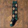 Women Stockings Japanese Fashion Plaid School Girls Long Socks Stockings Women College Style Knitted Cotton Knee Socks Stockings