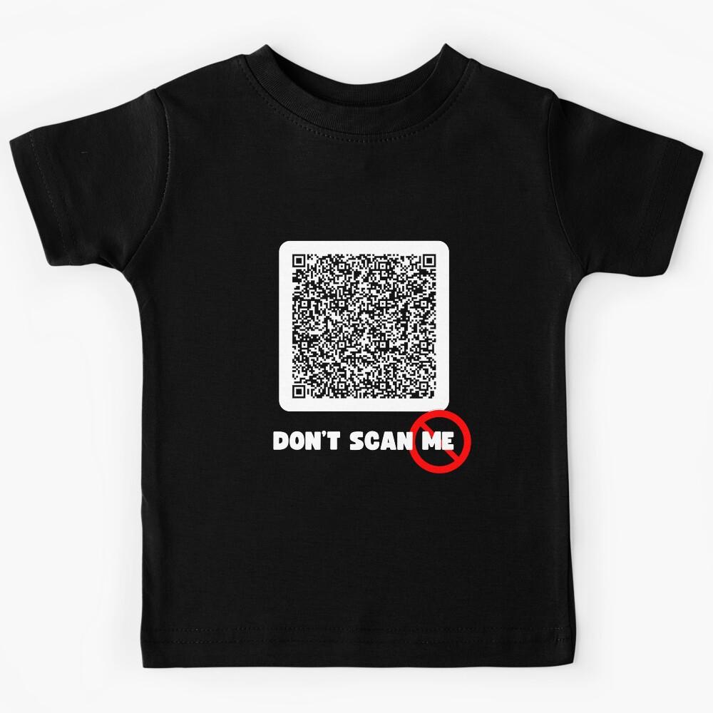 Funny QR Code linking to Don't Point Your Fone At me Kids T-Shirt