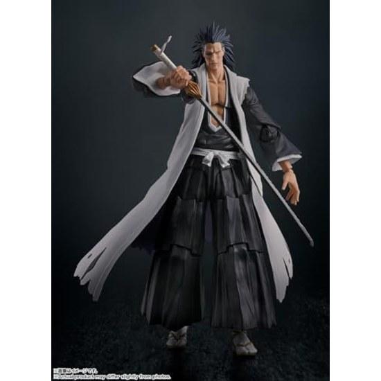 НАРОДЫ ТАМАШИИ SH. Figuarts BLEACH Тысячелетняя кровавая война Кенпачи Зараки Примерно 170 мм ПВХ АБС Окрашенная фигурка